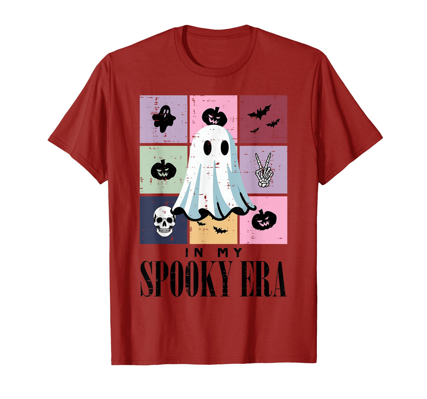 In My Spooky Era Ghost Retro Halloween Women Girls Teens T-Shirt