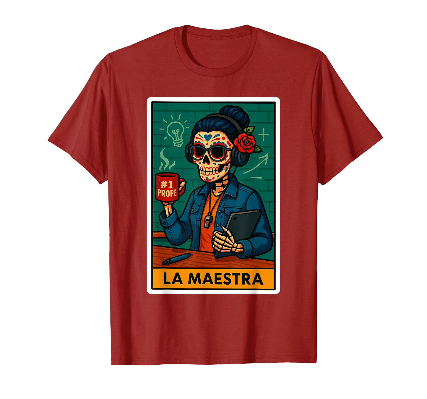 La Maestra | Spanish-Mexican Bingo Card Funny Gifts T-Shirt