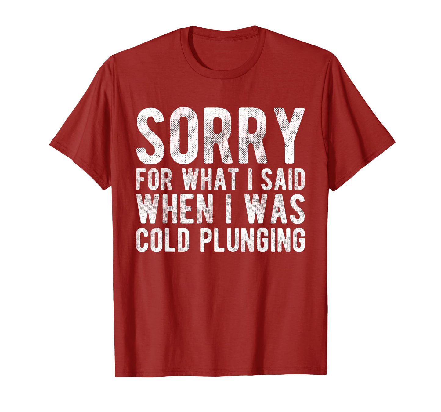 Sorry For What I Said When I Was Cold Plunging T-Shirt