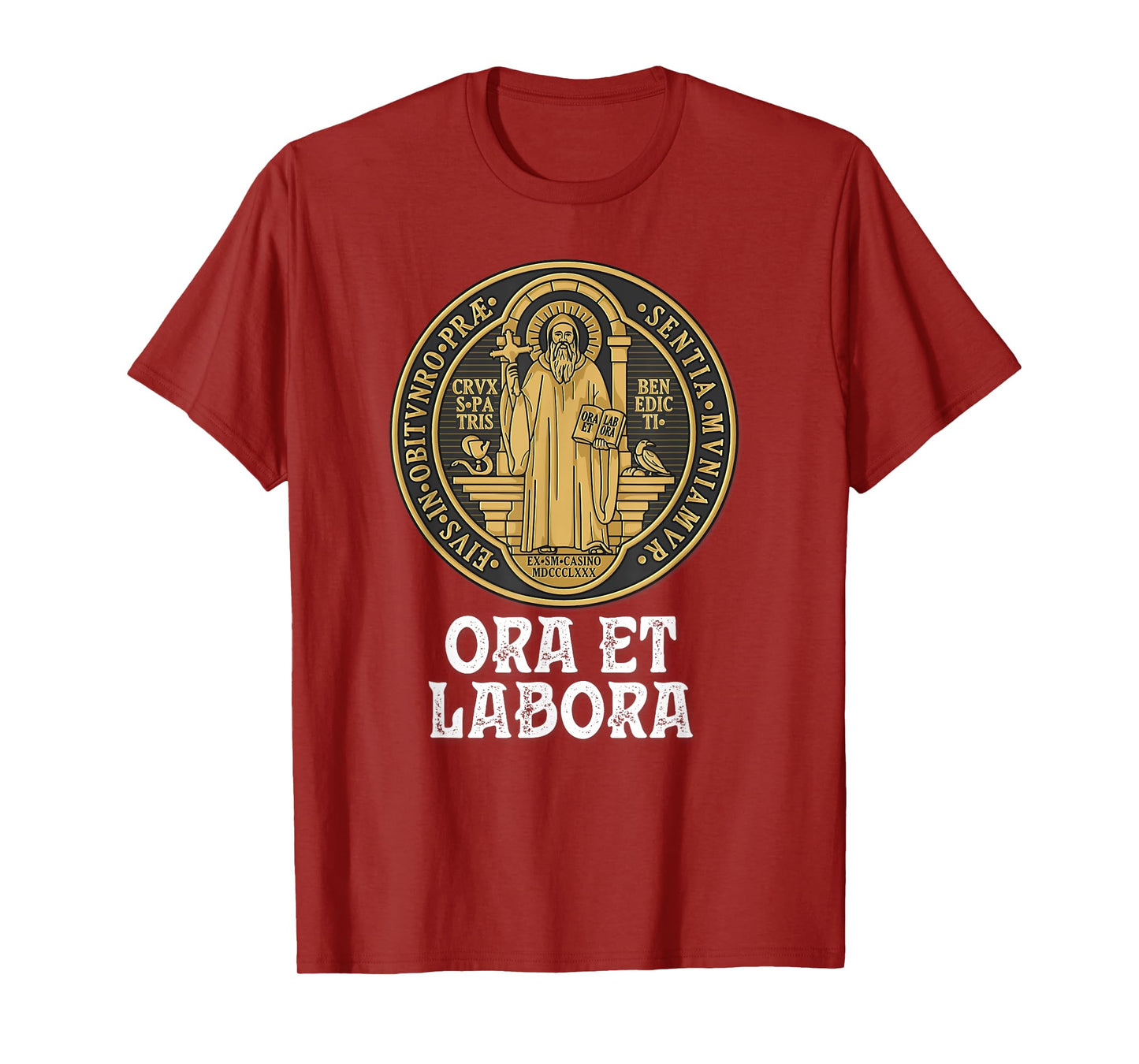 Saint Benedict Medal Traditional Catholic T-Shirt