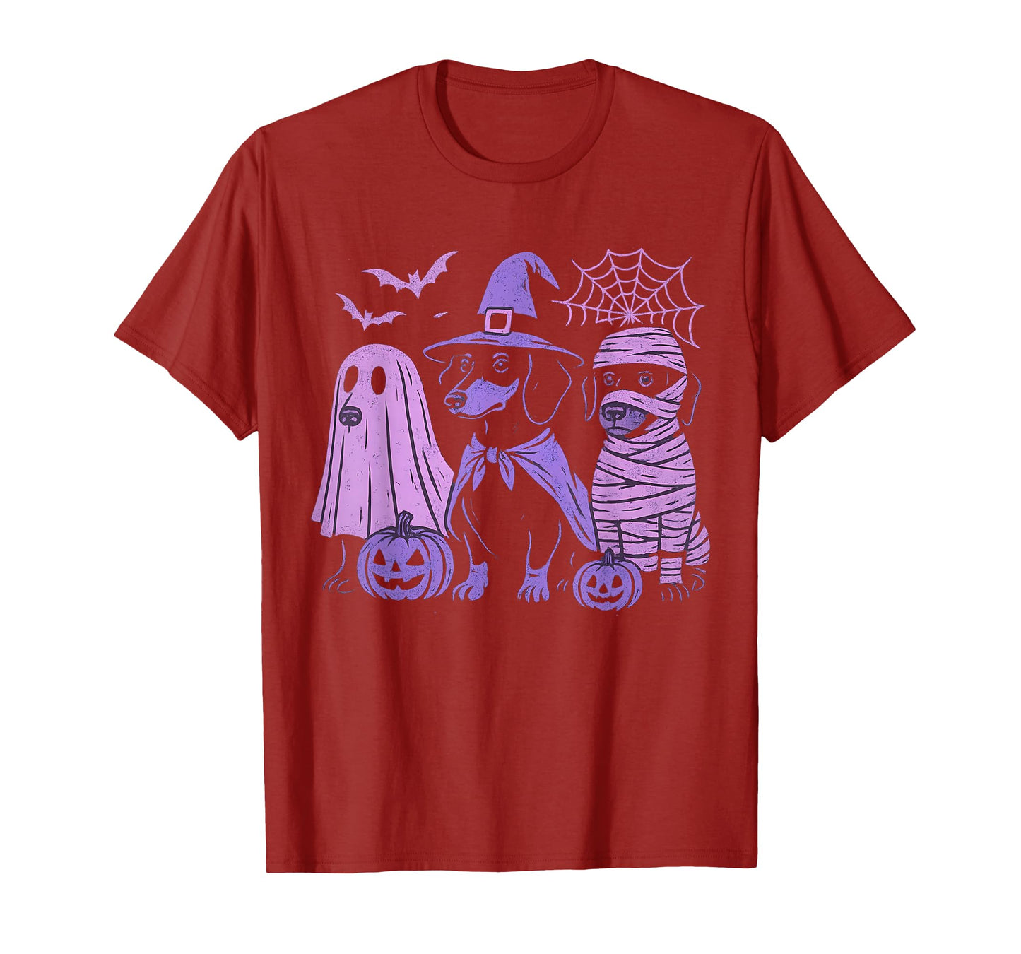 Halloweenie Dachshund Dogs Ghost Boo Witch Costume Halloween T-Shirt