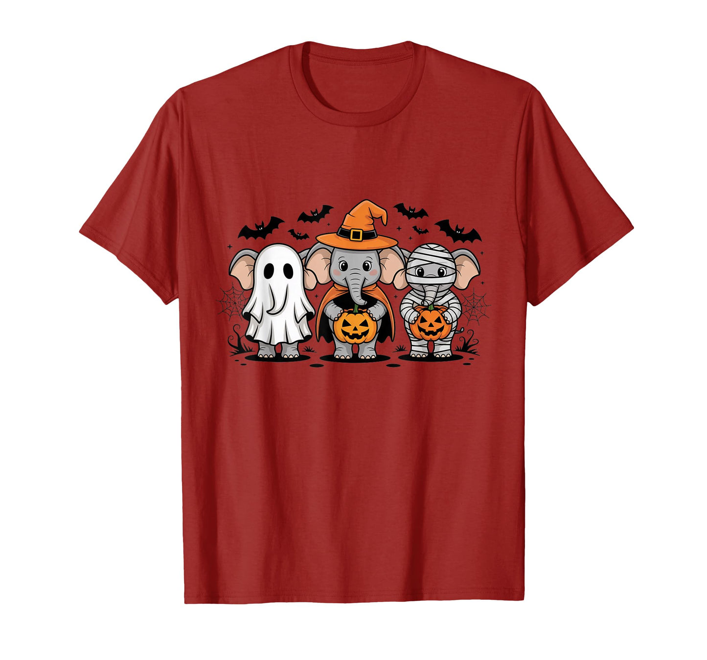 Funny Elephant Ghost Witch Mummy Halloween Costume Boys Girl T-Shirt