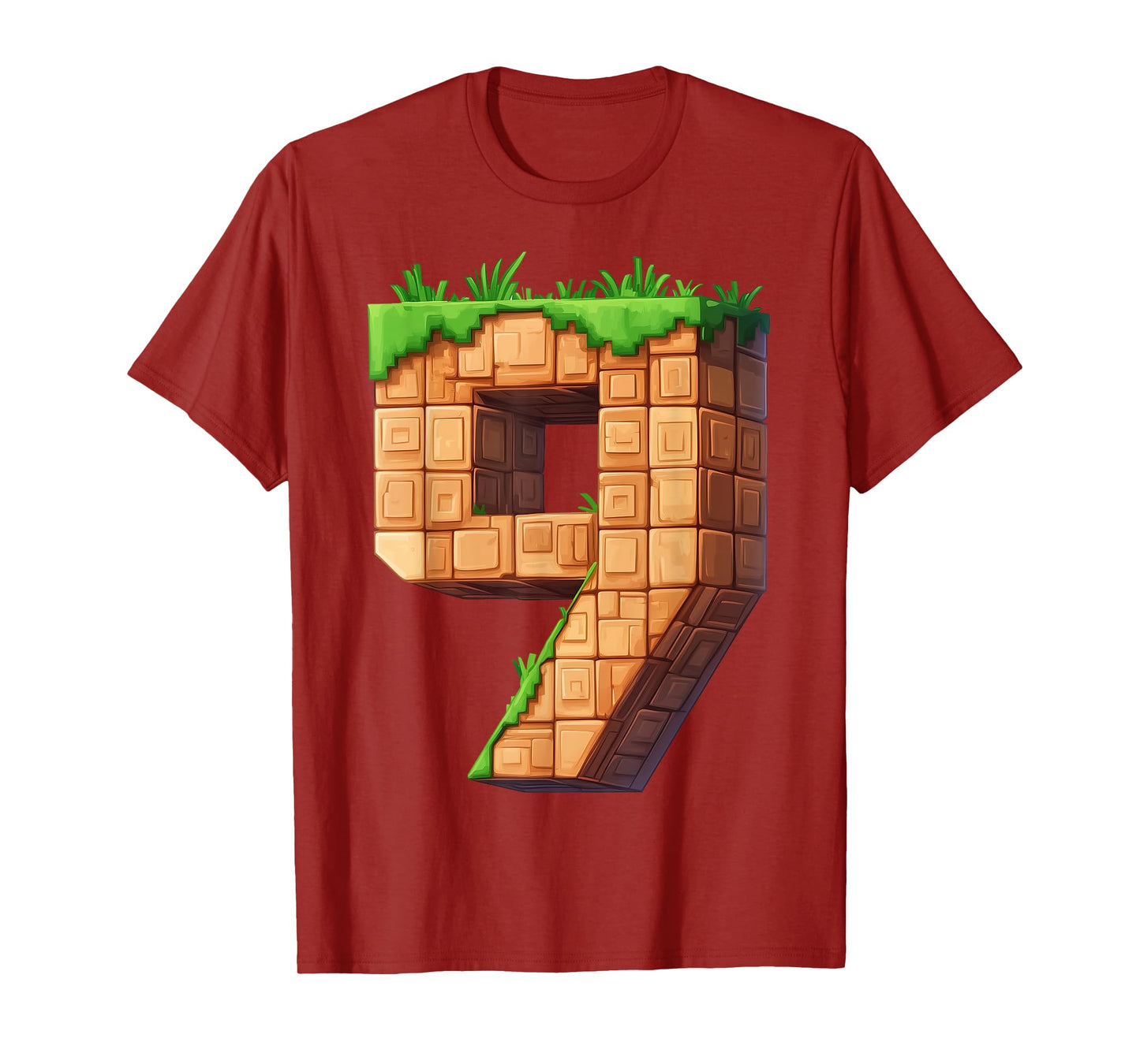 Fun 9th Birthday Number 9 Video Gamer Pixel Themed Bday Boys T-Shirt