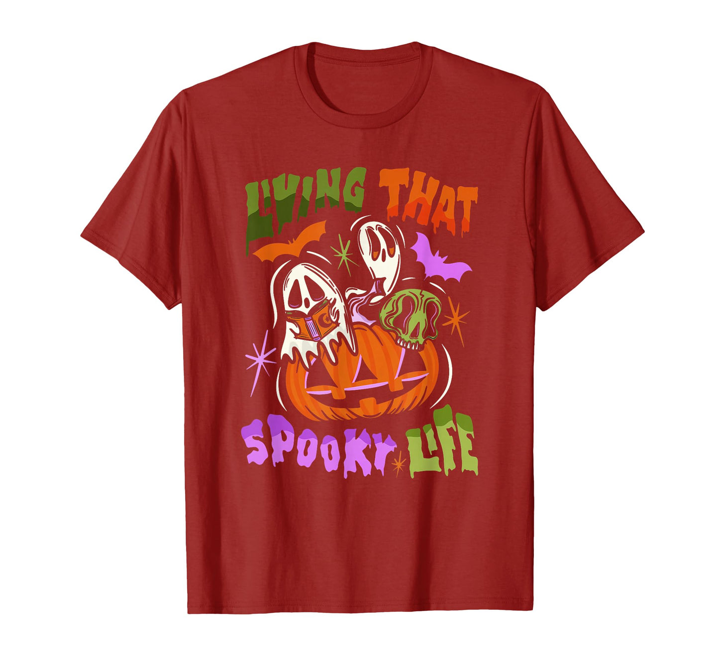 Wing That Darling Ghoul Spooky Life Halloween Design T-Shirt