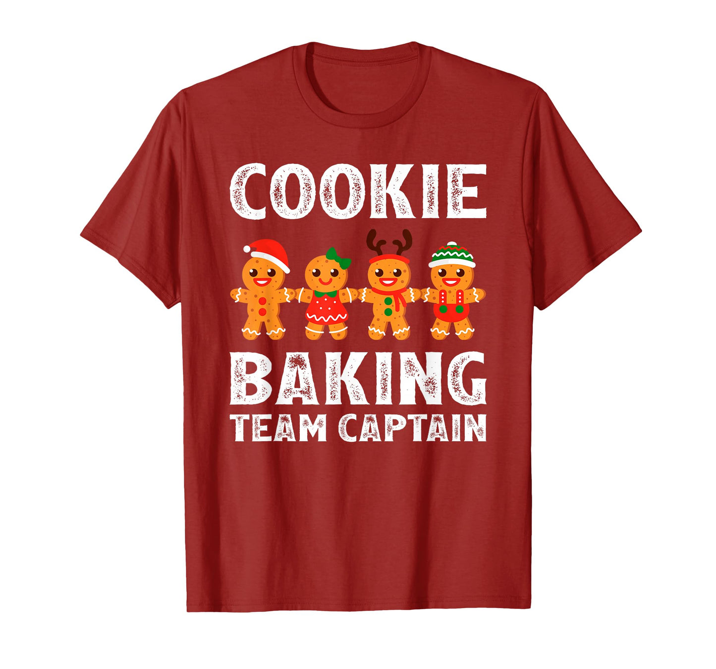 Cookie Baking Team Captain Funny Gingerbread Christmas T-Shirt