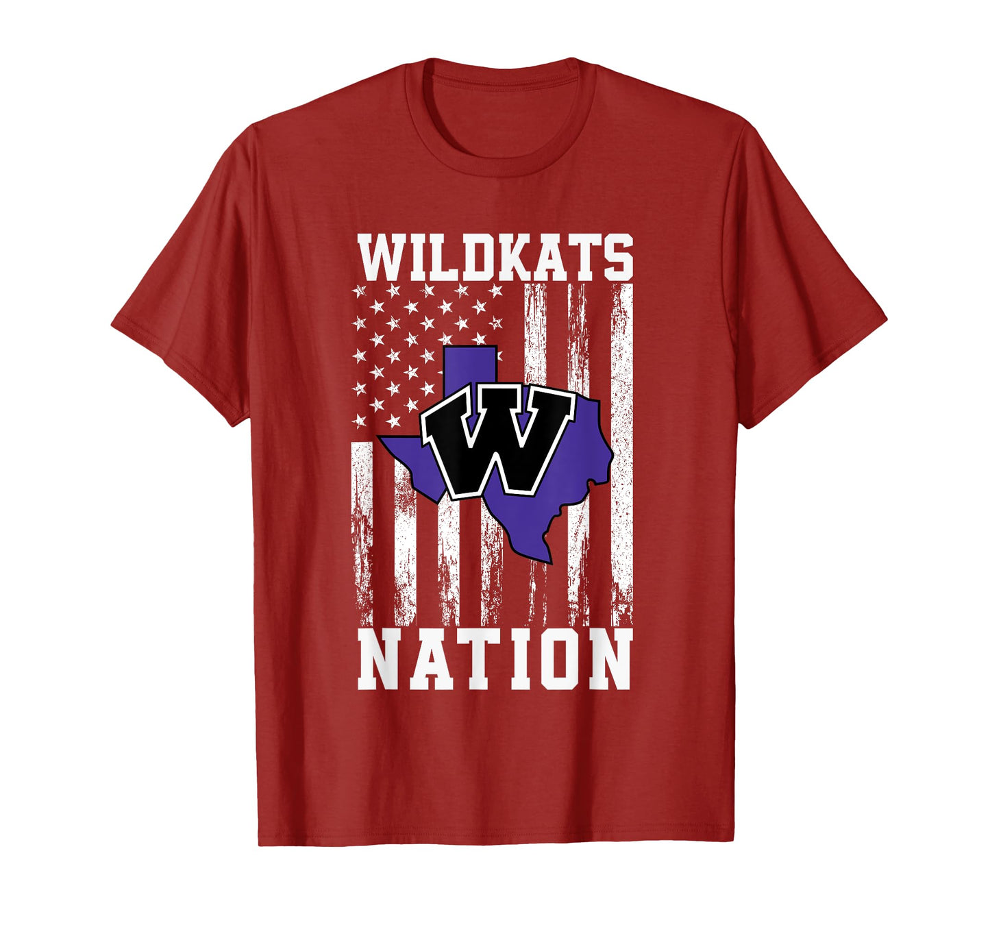 Willis Wildkats Logo Nation HS T-Shirt