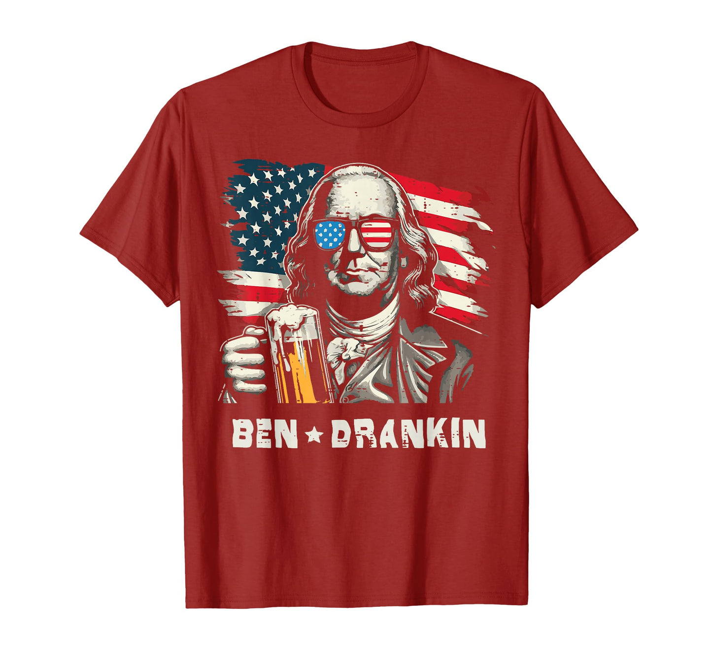 4th Of July Franklin Ben Drankin American Dad Men Women T-Shirt