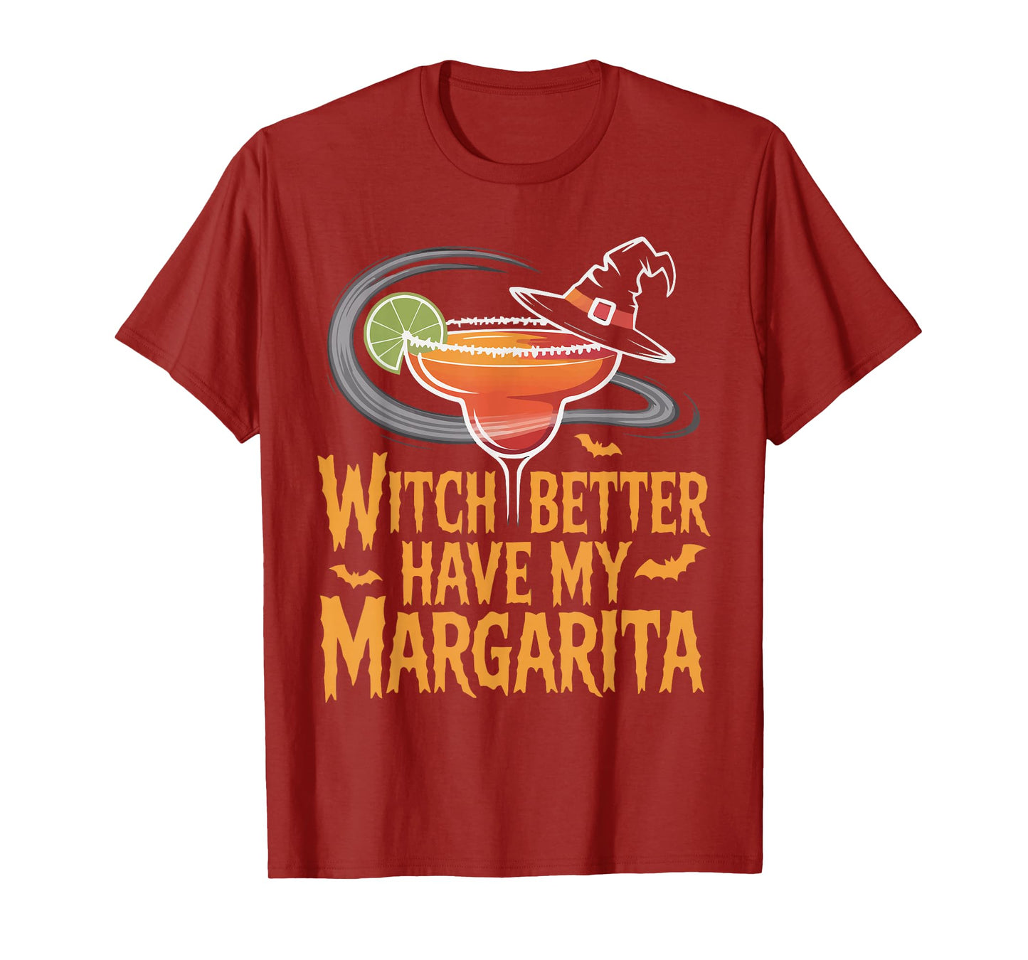 Funny Halloween Design Witch & Margarita T-Shirt