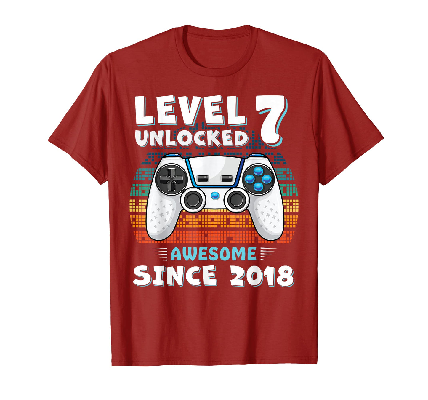 7 Year Old BDay Decorations Son Boy 7yr 2018 7th Birthday T-Shirt