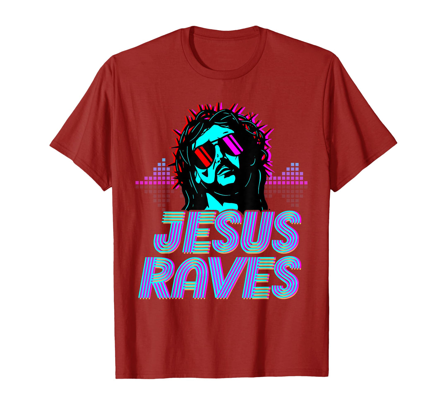 Jesus Raves House Music Techno Music Rave Party T-Shirt