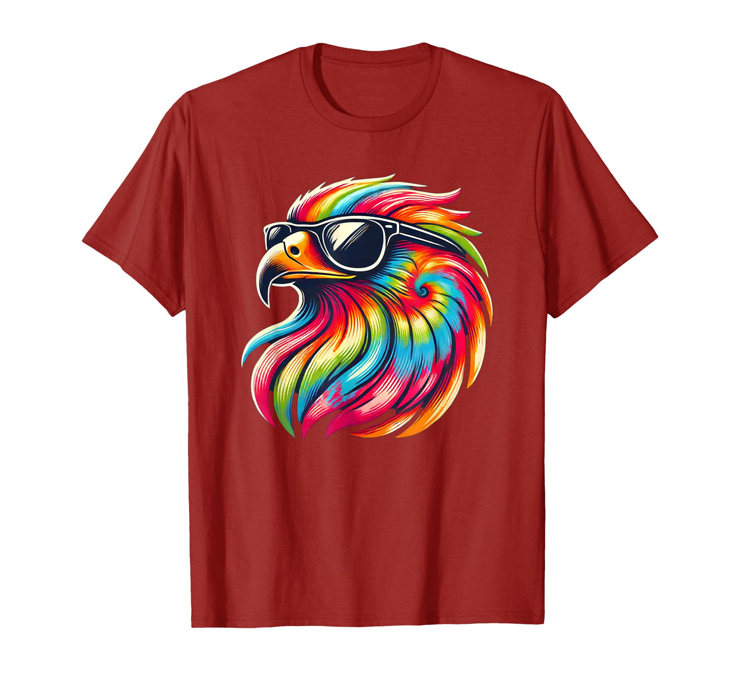 Tie Dye Art Sunglasses Hawk Hawks T-Shirt