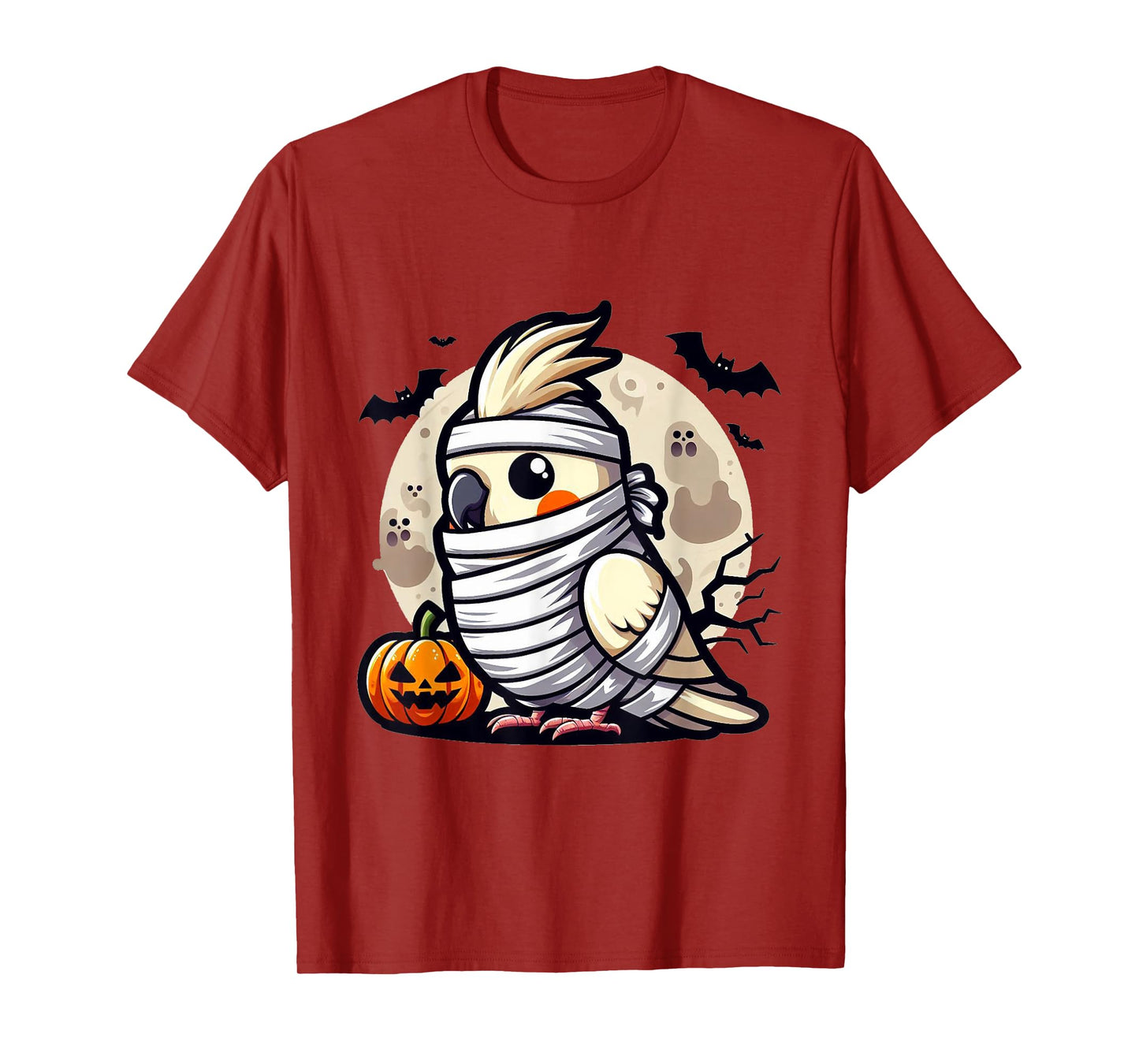 spooky Cockatiel mummy T-Shirt