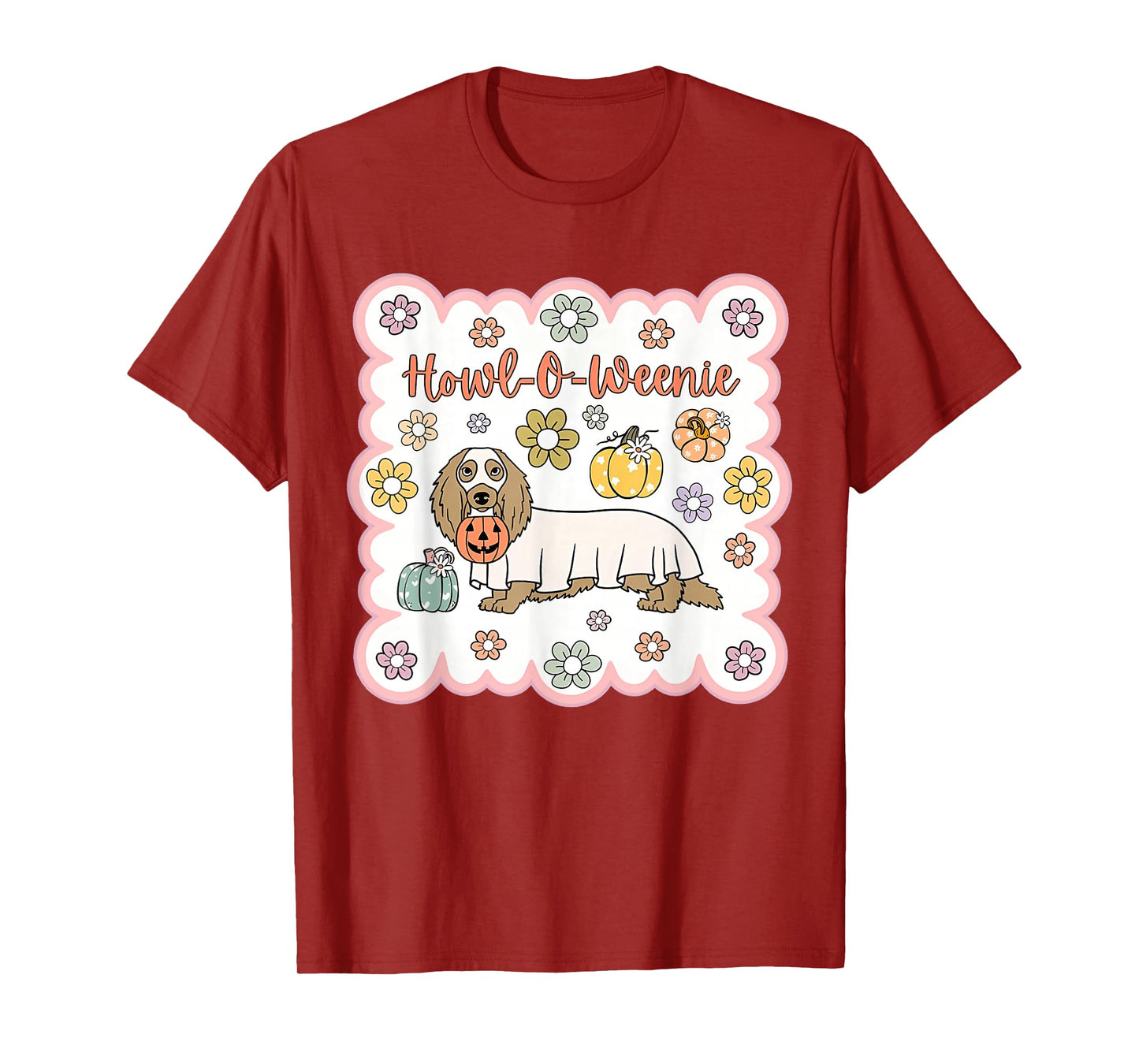 Dachshund Happy Halloweiner Funny Halloween Dogs Lover T-Shirt