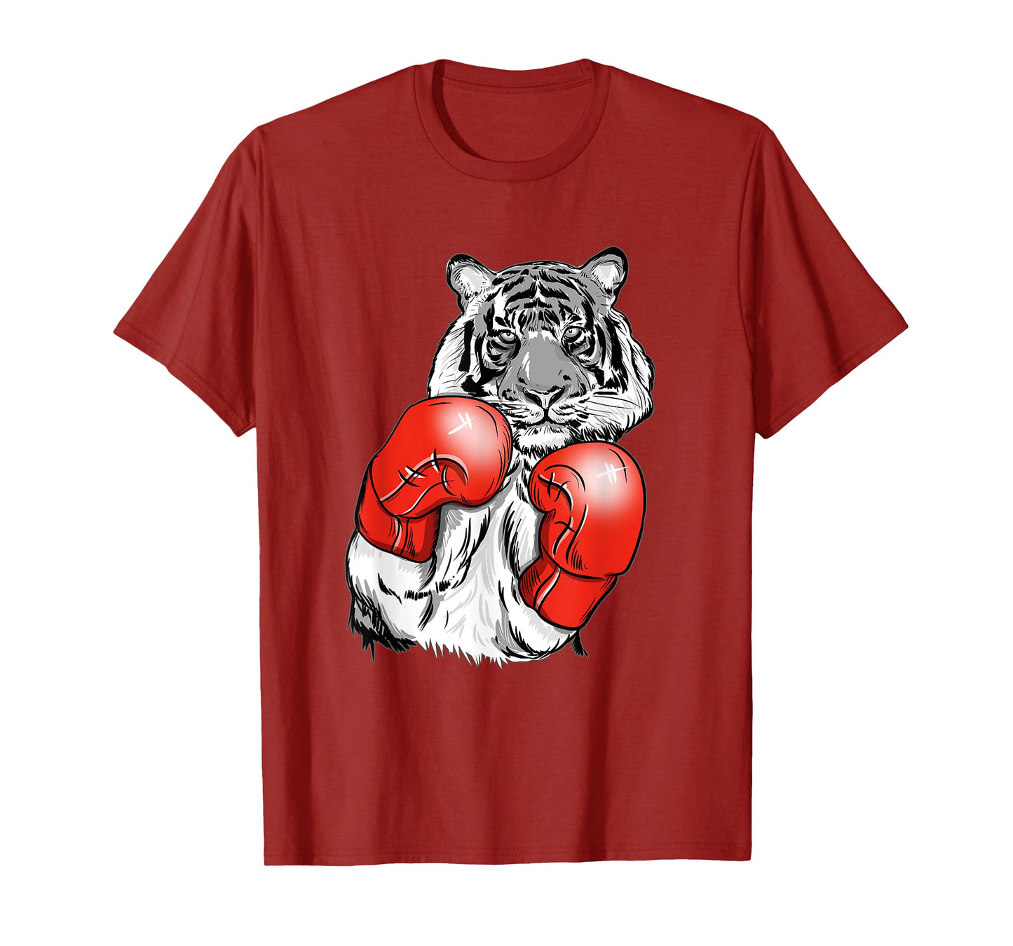 Funny Boxing Tiger With Red Gloves Kids Adults T-Shirt