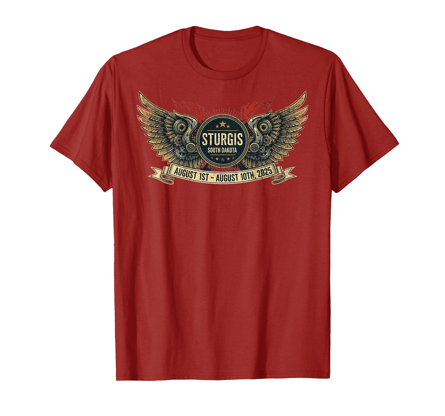 2025 STURGIS WITH VINTAGE ART ON BACK T-Shirt