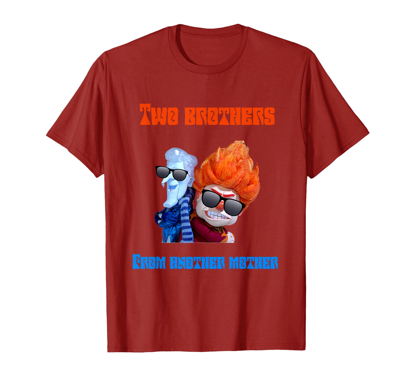 Funny Hot and Cold Weather Miser Brothers Novelty T-Shirt