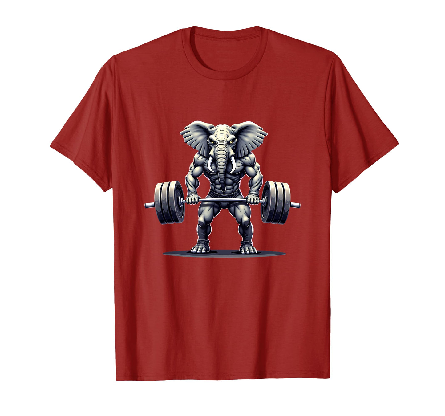 Workout Gym Elephant Deadlift Weightlifting T-Shirt