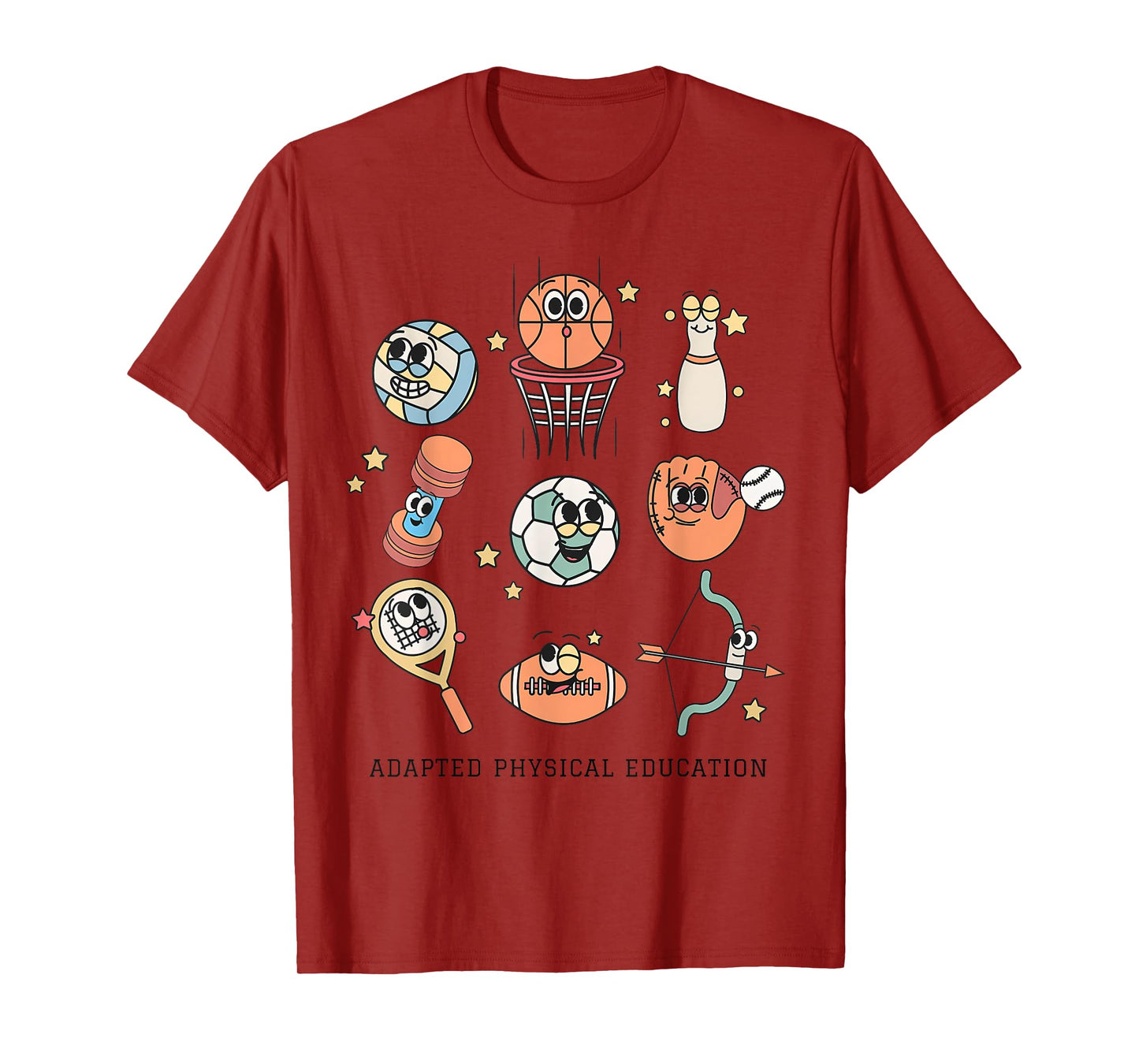 Cute Adapted Physical Education Teacher Sports Ape Teacher T-Shirt