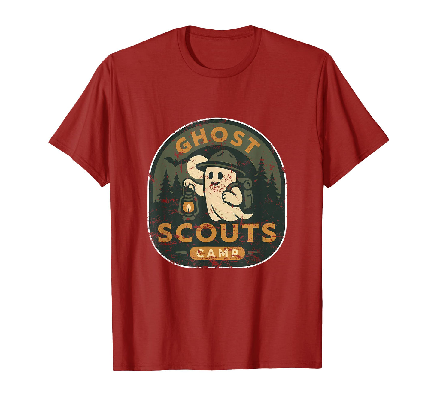 Ghost Scouts Camp Patch Halloween T-Shirt