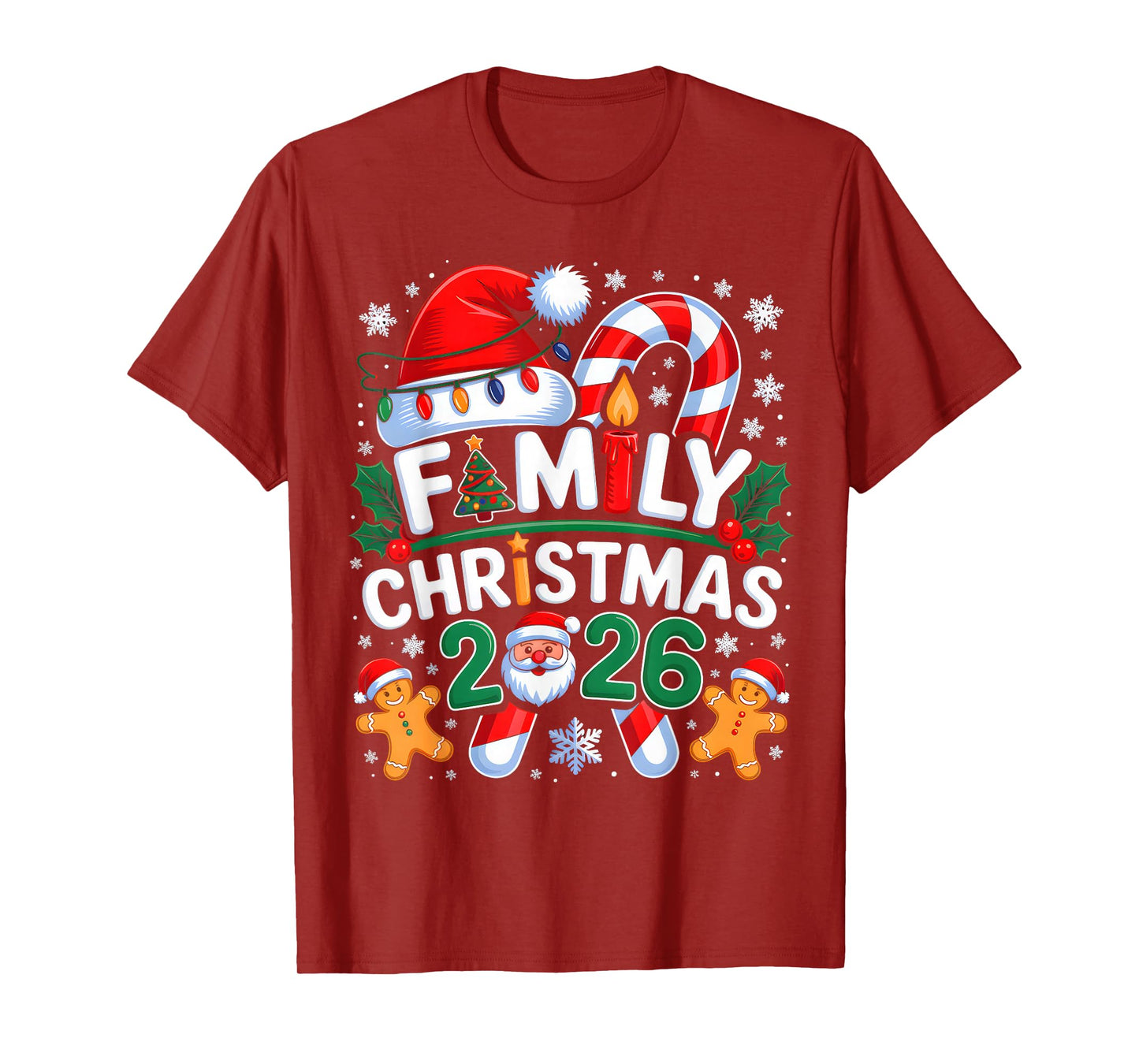 Christmas 2026 Family Matching Xmas Team Santa Squad 2026 T-Shirt