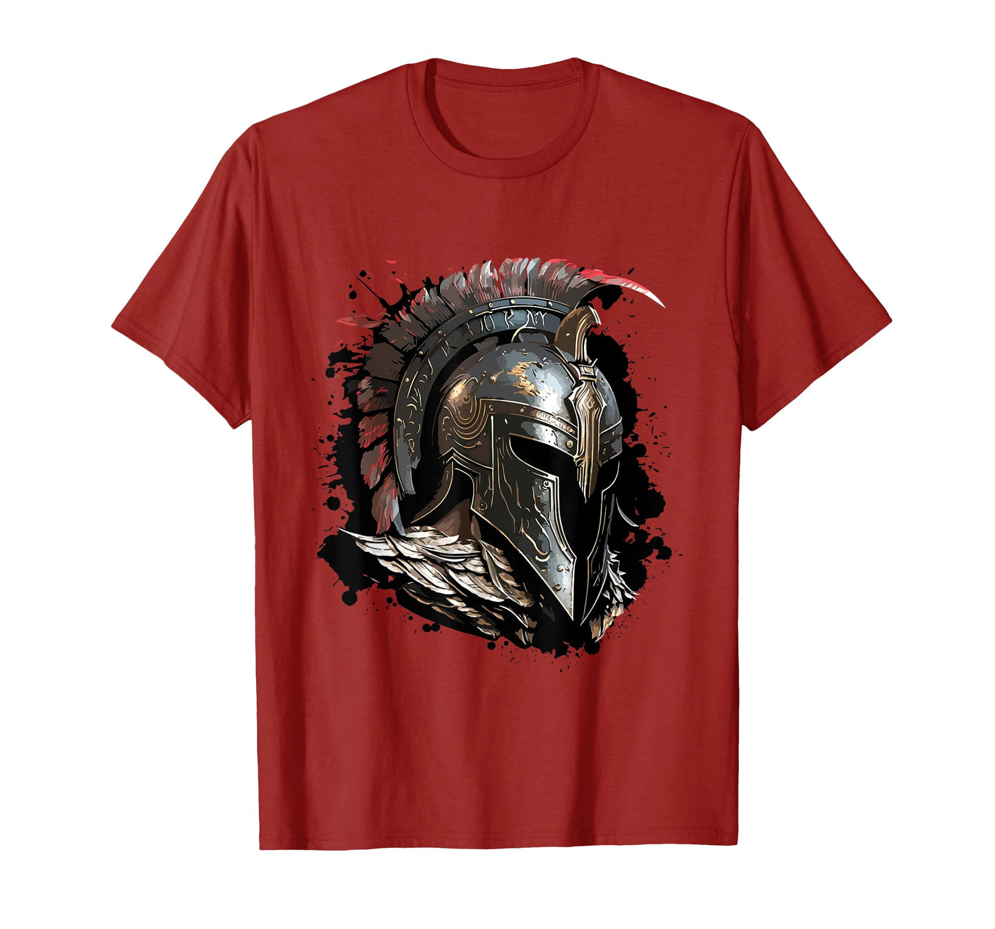 Spartan Helmet Warrior Gladiator Gym Fitness Workout T-Shirt