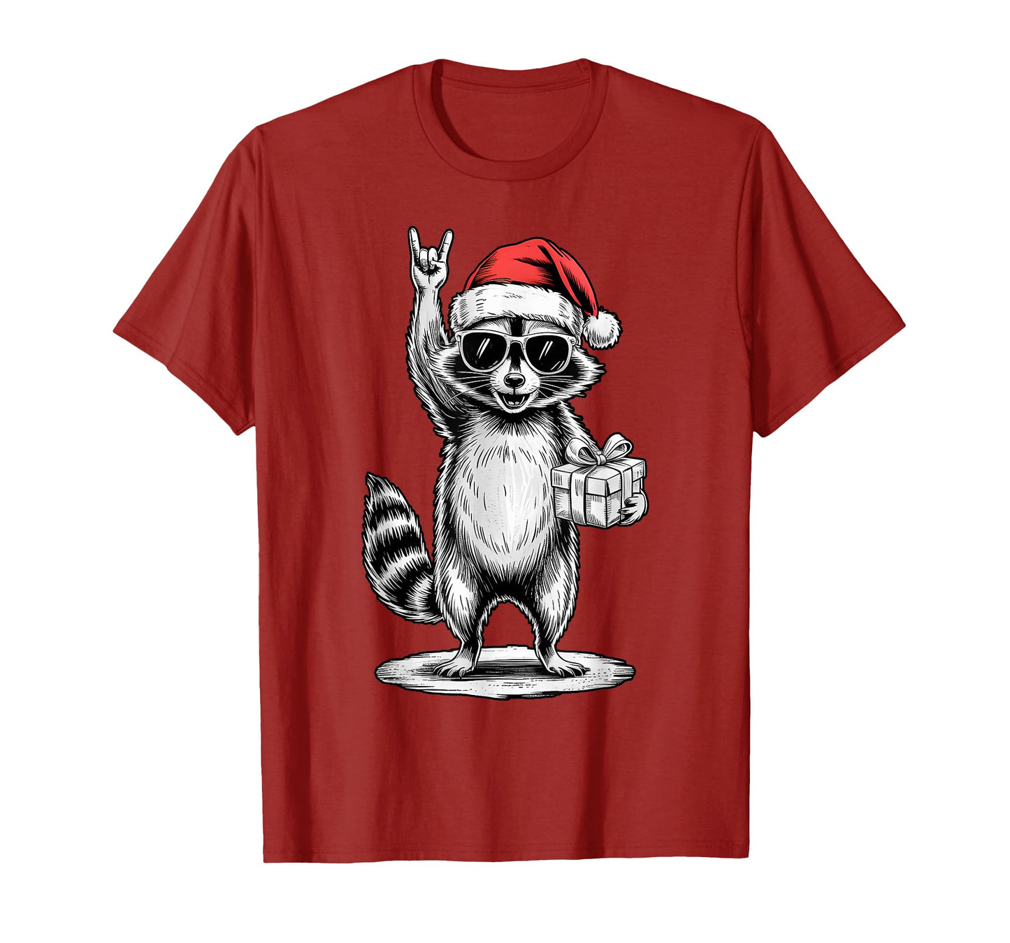 Christmas Funny Raccoon T-Shirt