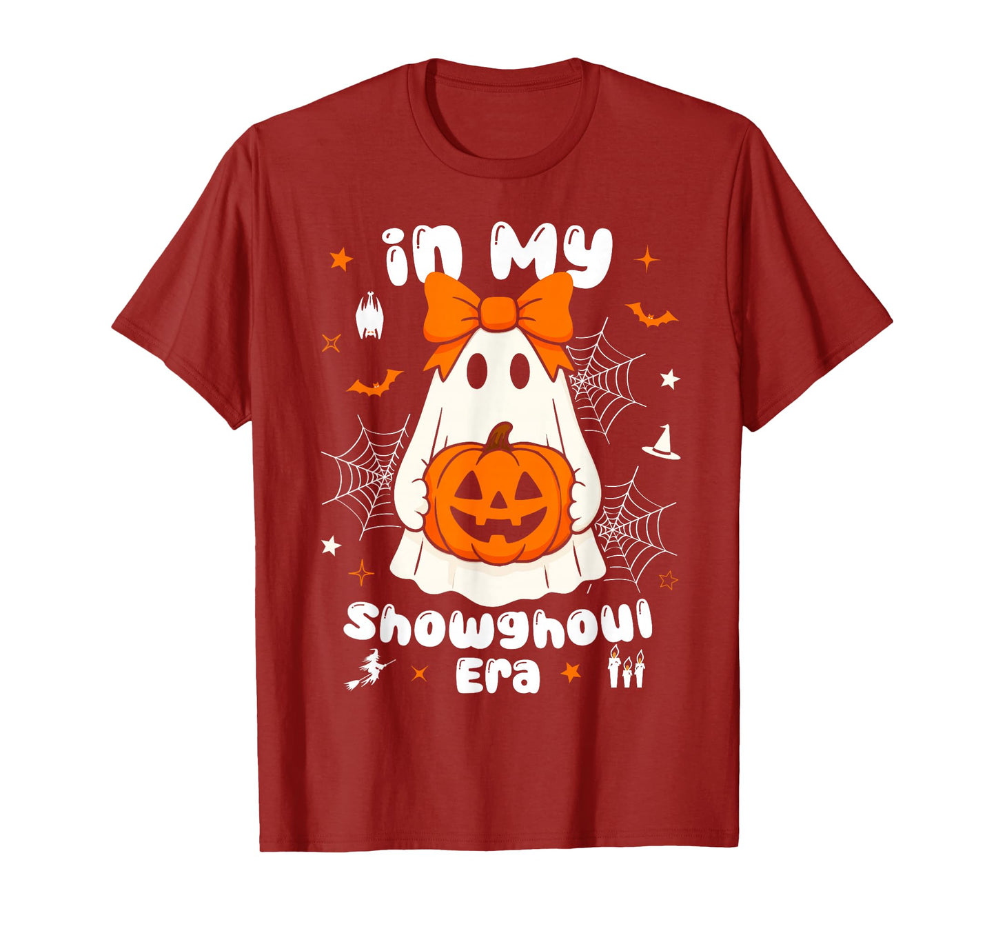 in My Showghoul Era Funny Halloween Ghost Spooky Pumpkin T-Shirt