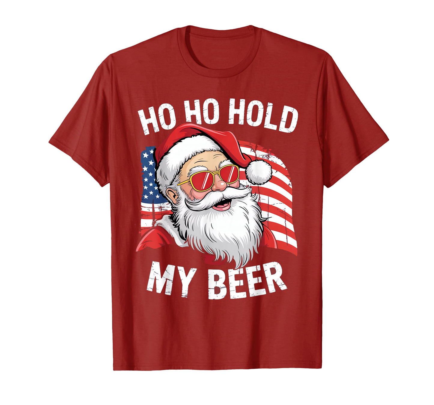 Christmas in July Tee | Santa Ho Ho Hold My Beer T-Shirt