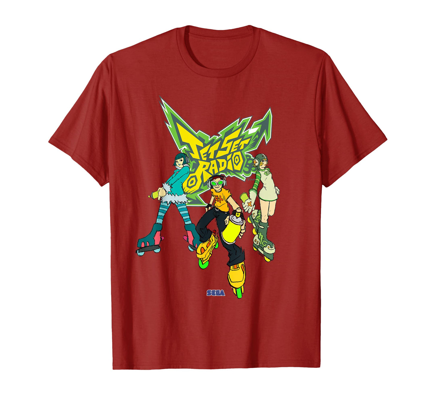 Jet Set Radio group Mew, Beat, Gum SEGA Dreamcast video game T-Shirt