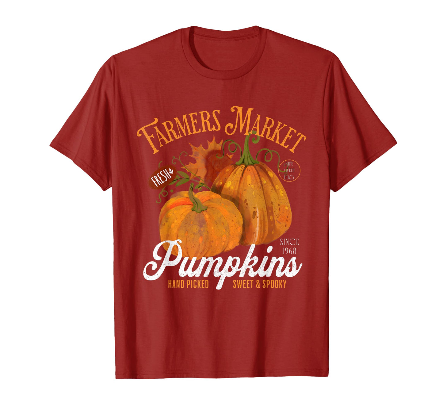 Farmers Market Pumpkins Farm Fresh Thanksgiving Pumpkins T-Shirt