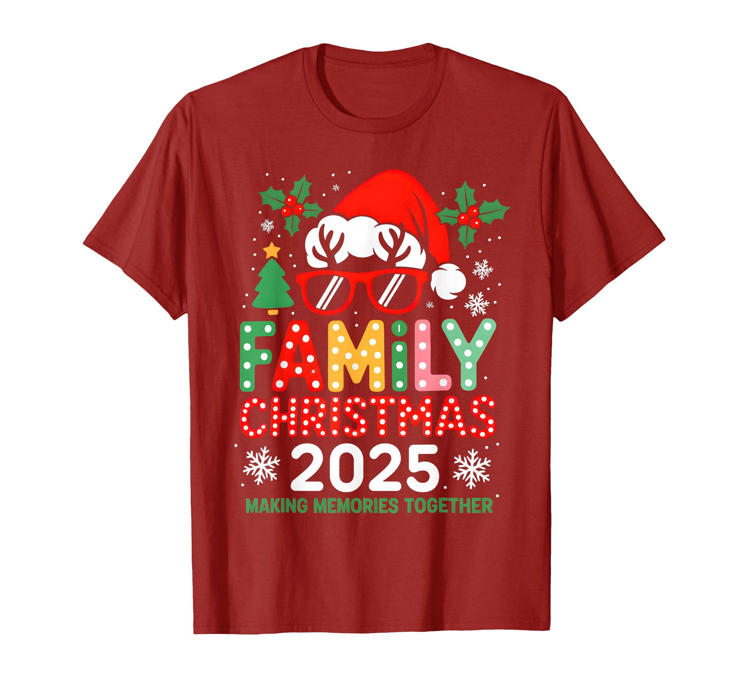 Family Christmas 2025 Christmas Squad Xmas Matching Pajamas T-Shirt