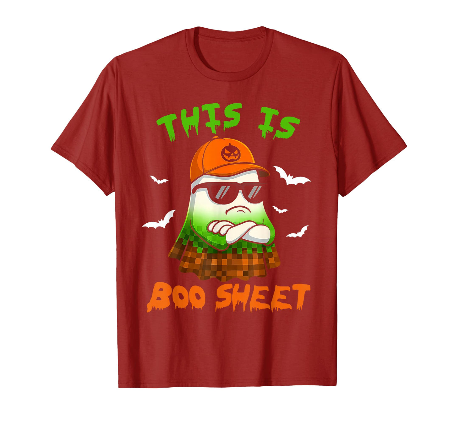 This is Boo Sheet Ghost Retro Halloween Costume Men Women T-Shirt
