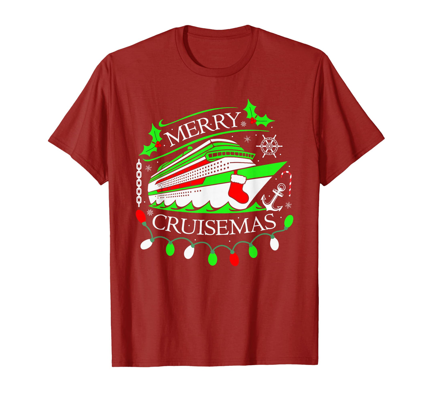 Merry Cruisemas Cruise Vacation Family Cruising Christmas T-Shirt