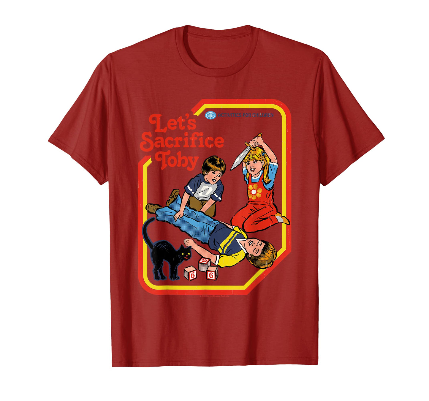 Let's Sacrifice Toby Occult Retro Vintage Funny Adult Humor T-Shirt