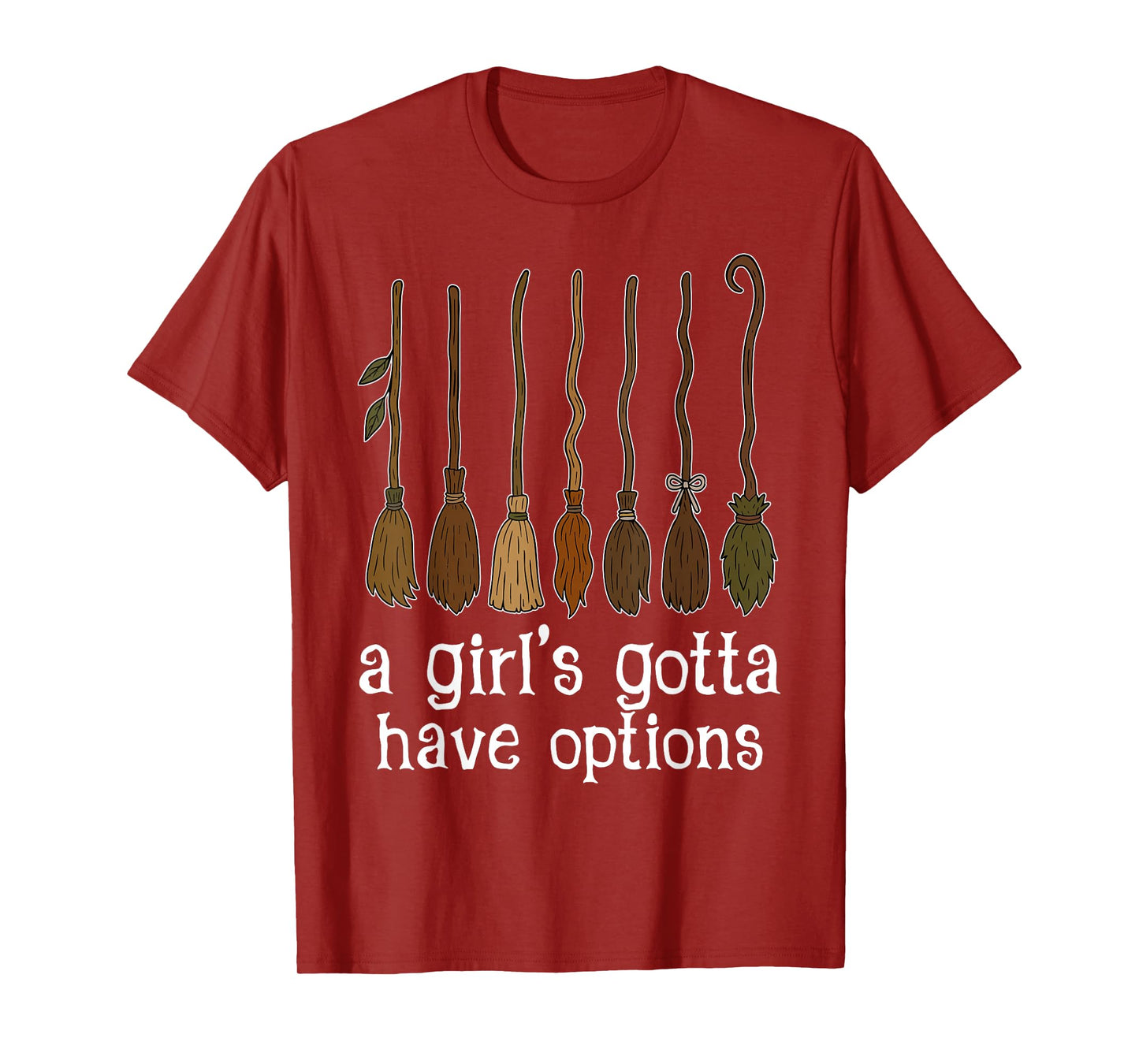 Retro A Girl’s Gotta Have Options Spooky Witches Halloween T-Shirt
