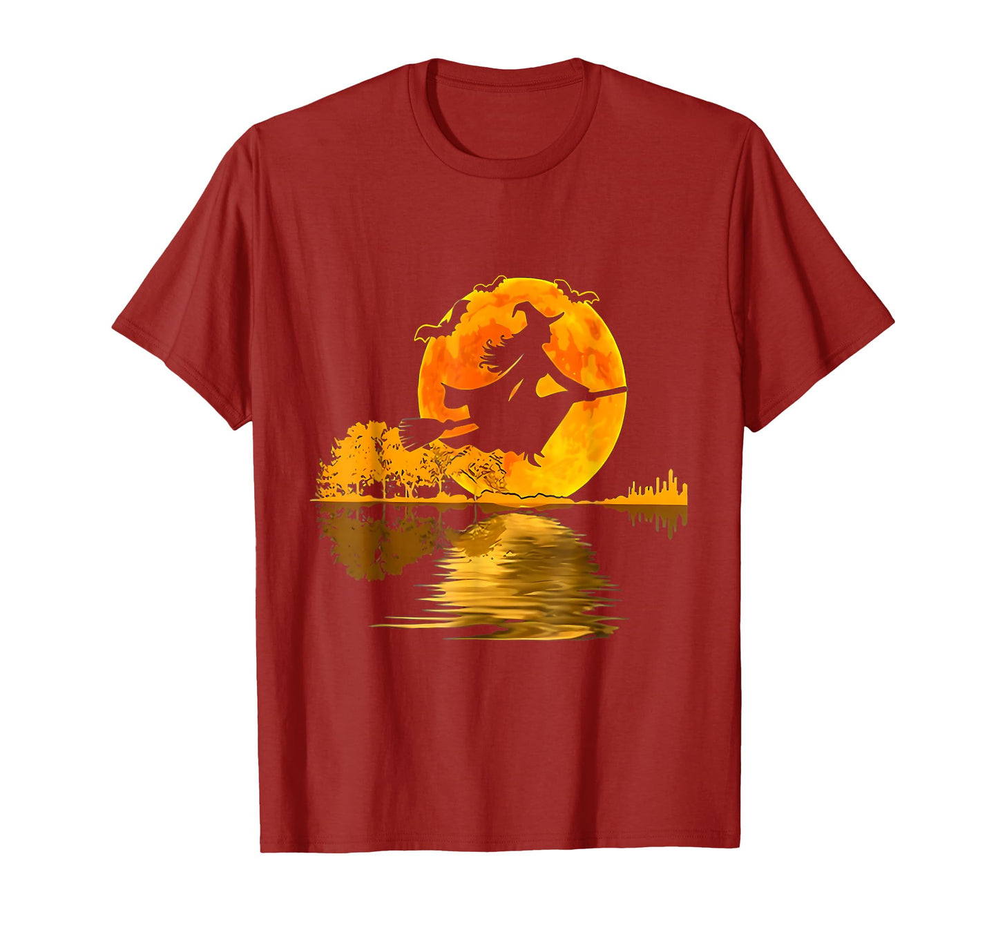 One Witch Riding Broom Halloween T-Shirt