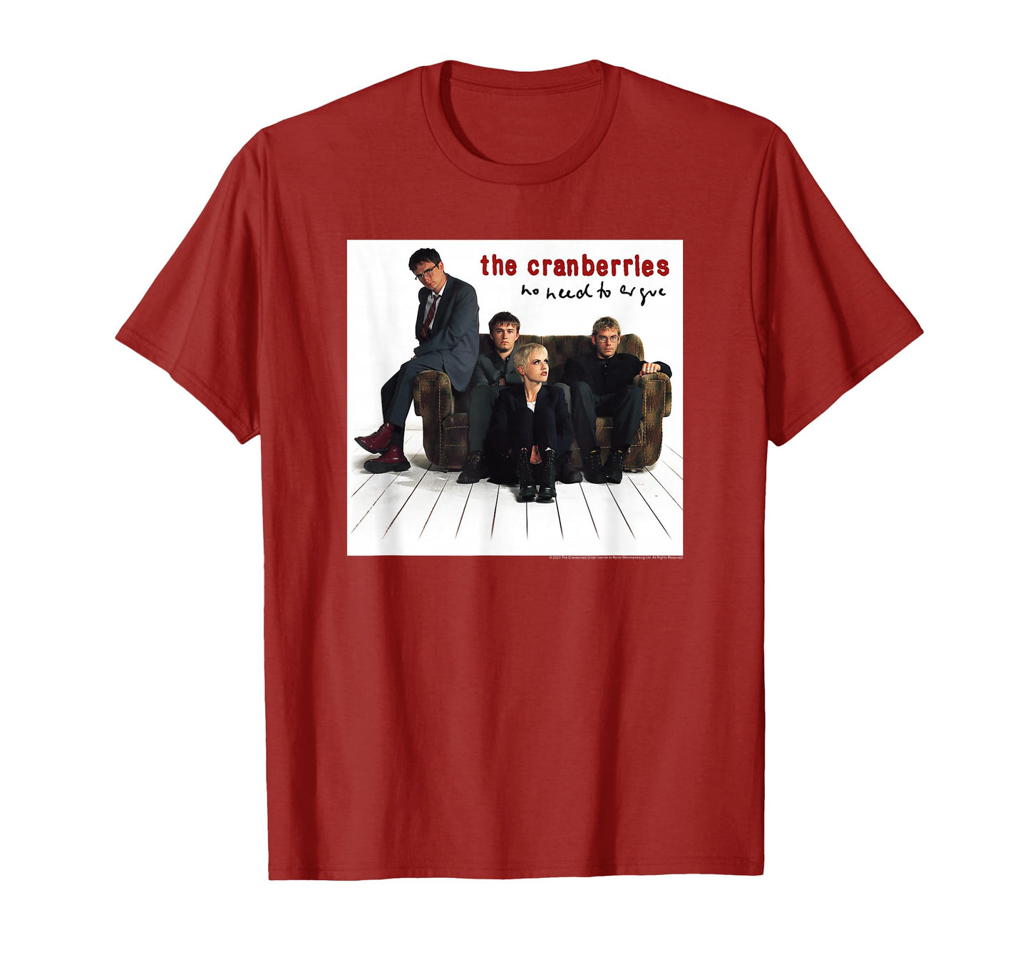 The Cranberries No Need to Argue Album Cover Vintage Band T-Shirt