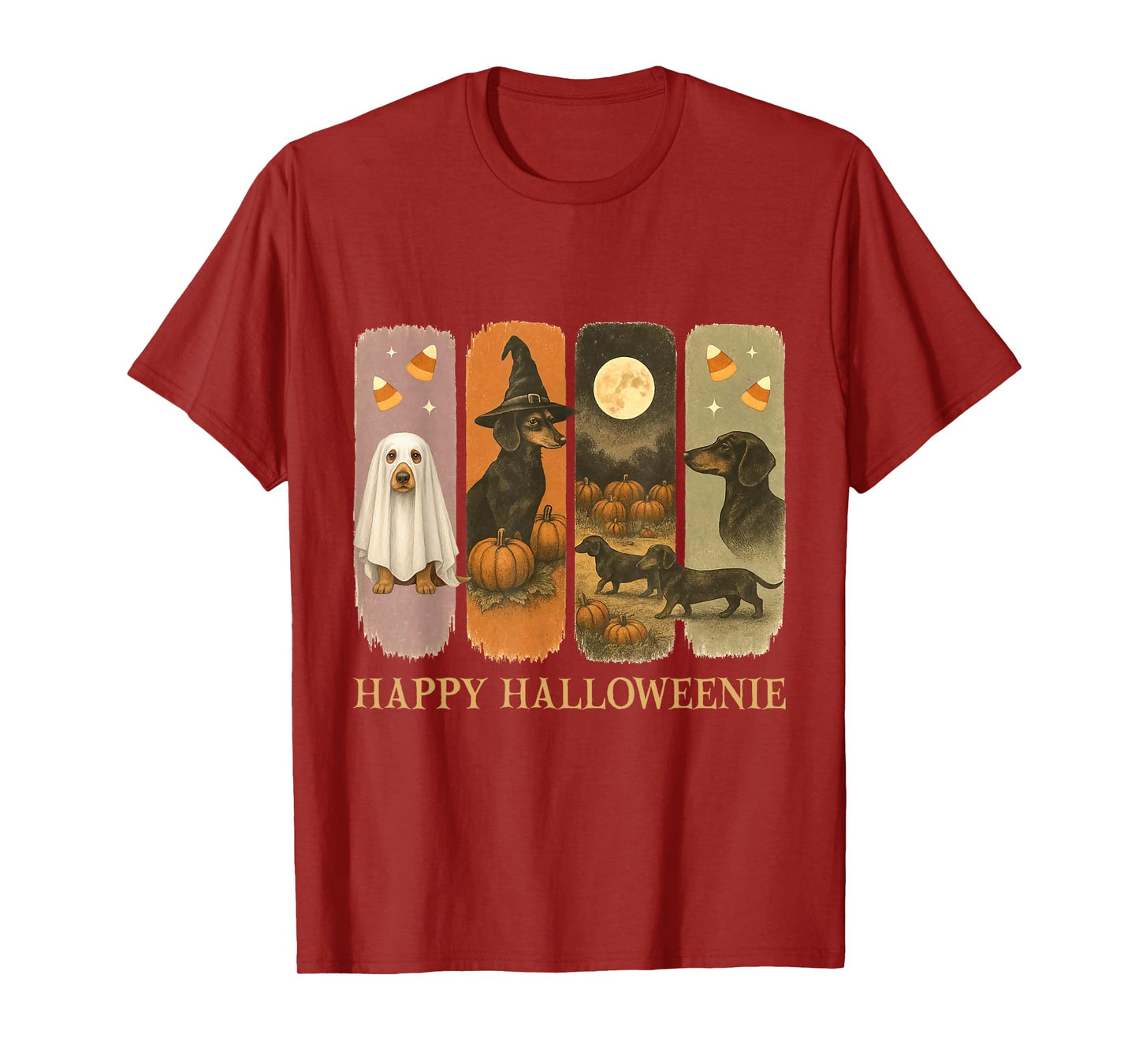 Haunted Sausage Squad Fall Costume Gift T-Shirt