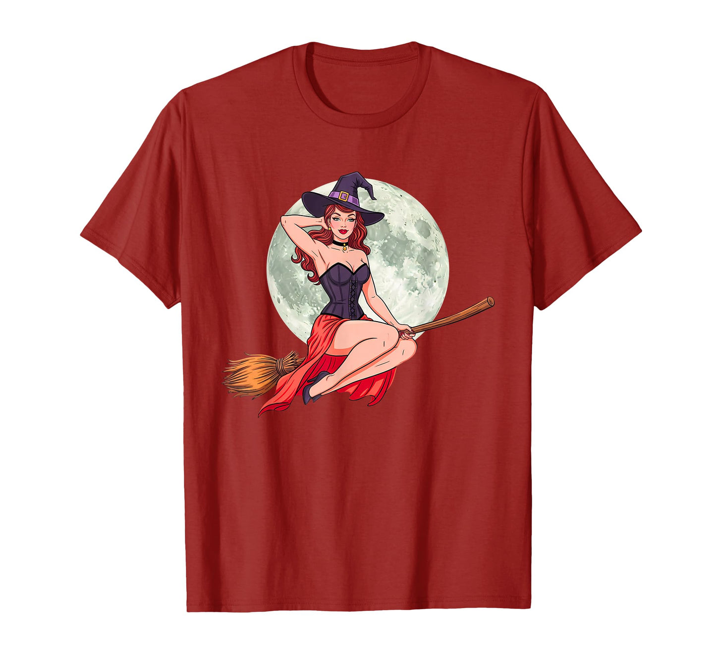 Spooky Halloween Witch Costume Gifts for Girls and Women T-Shirt