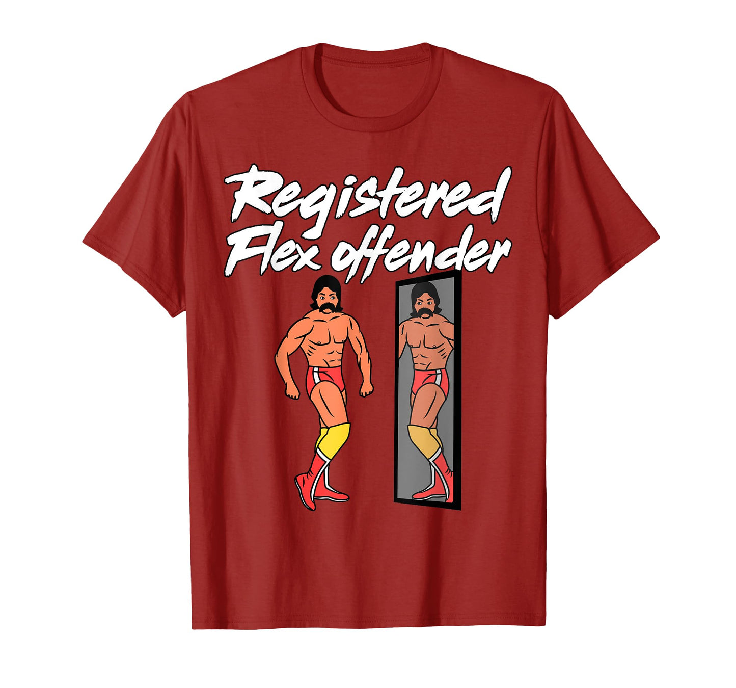 Registered Flex Offender Ironic Bodybuilder Meme Sigma T-Shirt