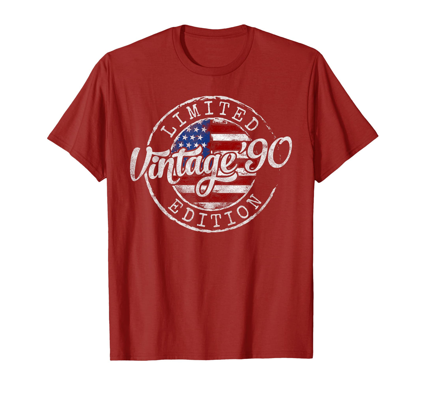 Vintage 1990 35th Birthday Gifts For Men Women 35 Year Old T-Shirt