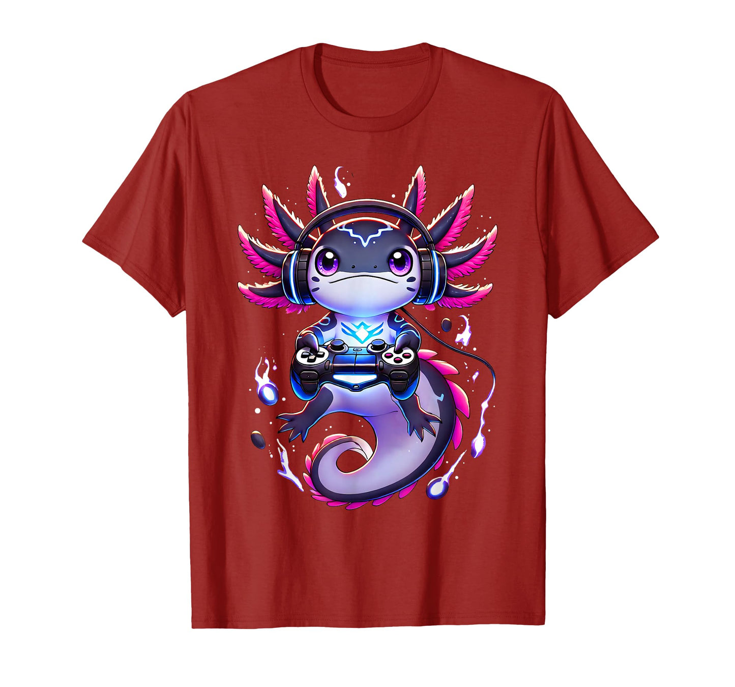 Funny Gamer Axolotl Video Games Retro Boys Girls Kids T-Shirt