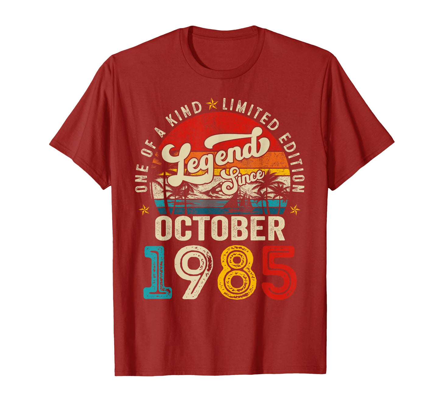 40 Years Old Legend since October 1985 40th Birthday Men Dad T-Shirt