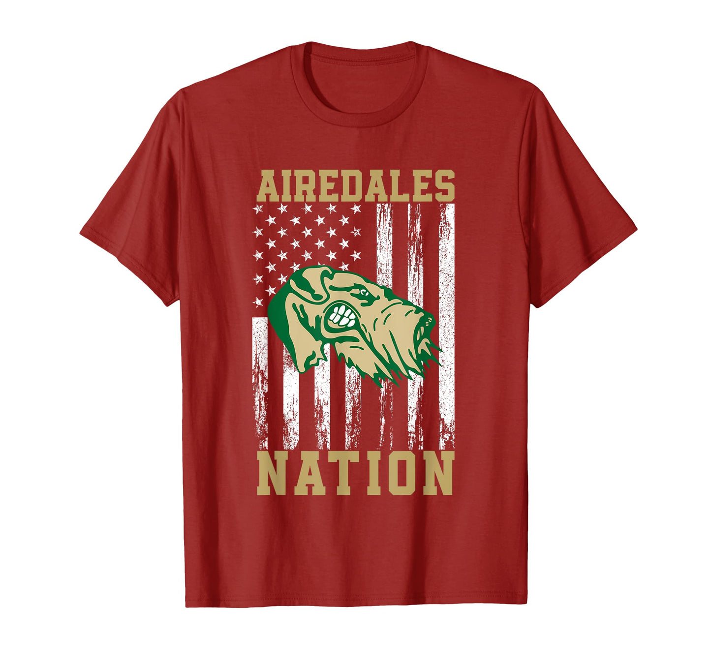 Alma Airedales Logo Nation HS T-Shirt