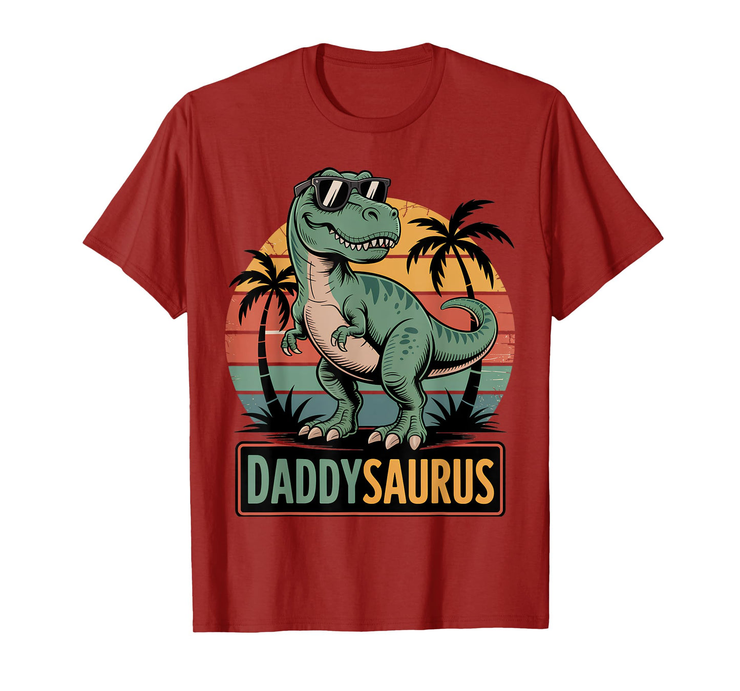 Daddysaurus T Rex Dinosaur Daddy Saurus Family Matching Dad T-Shirt