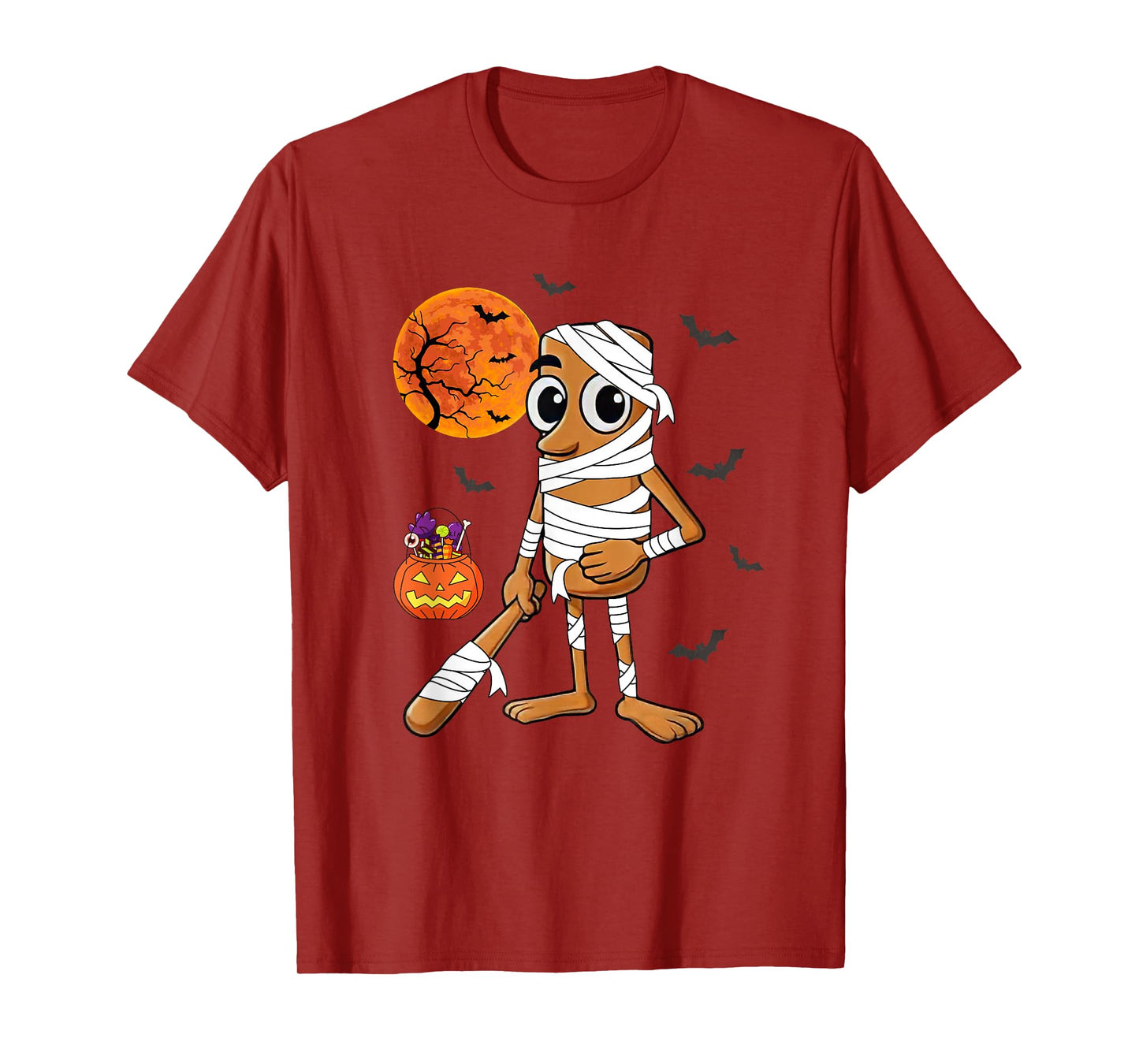Halloween Tung Tung Tung Sahur Mummy Italian Brainrot Meme T-Shirt