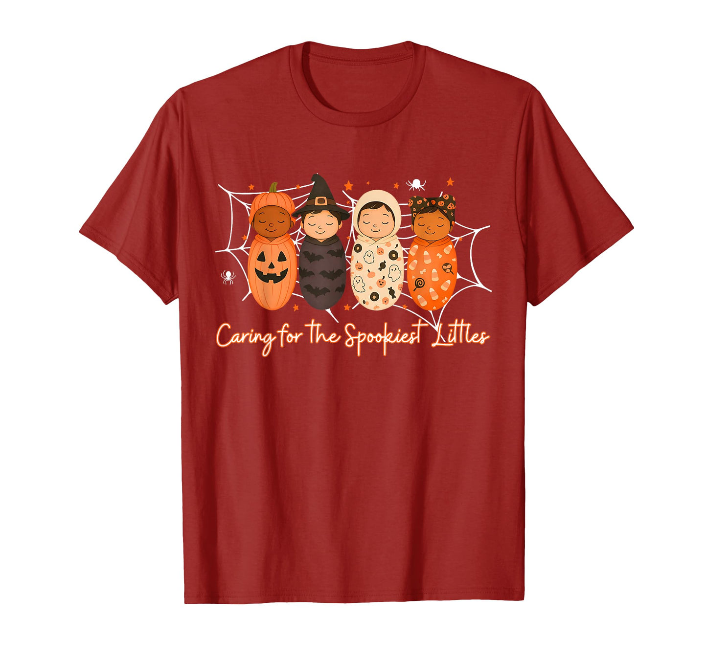 Spooky Halloween NICU Nurse Caring for The Spookiest Littles T-Shirt