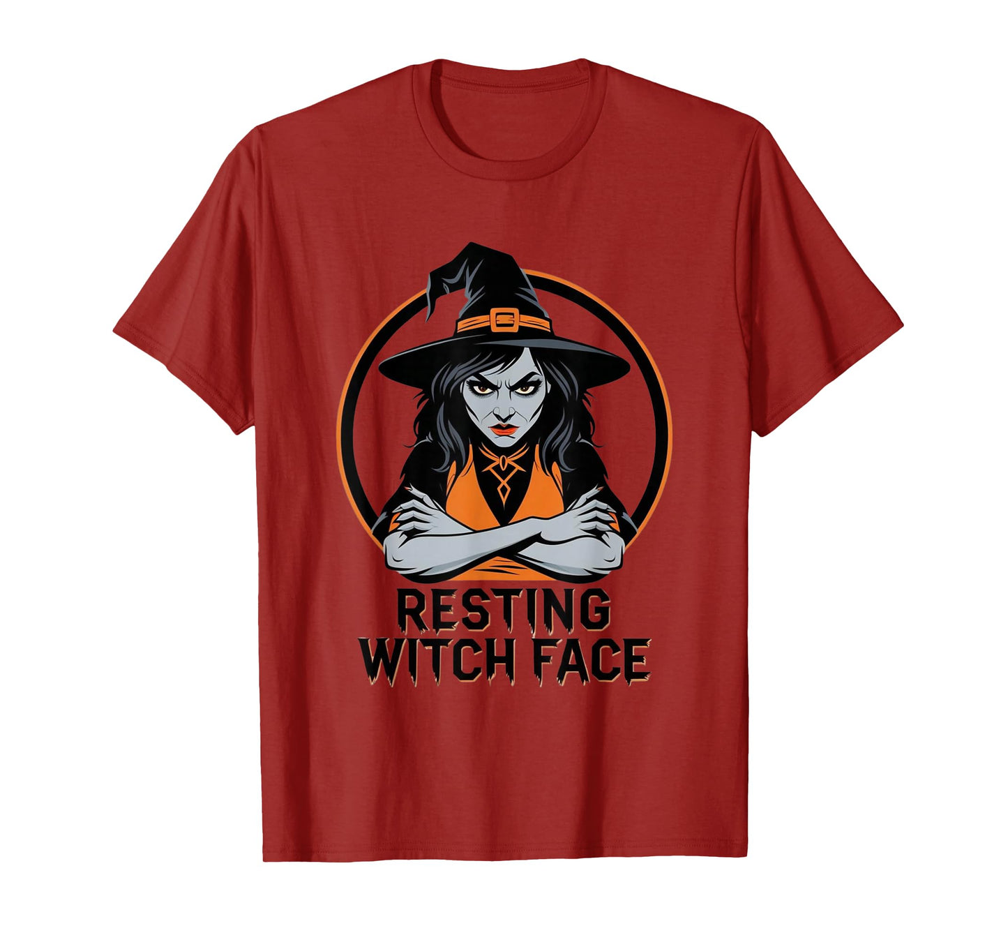 Resting Witch Face – Funny Halloween Design T-Shirt