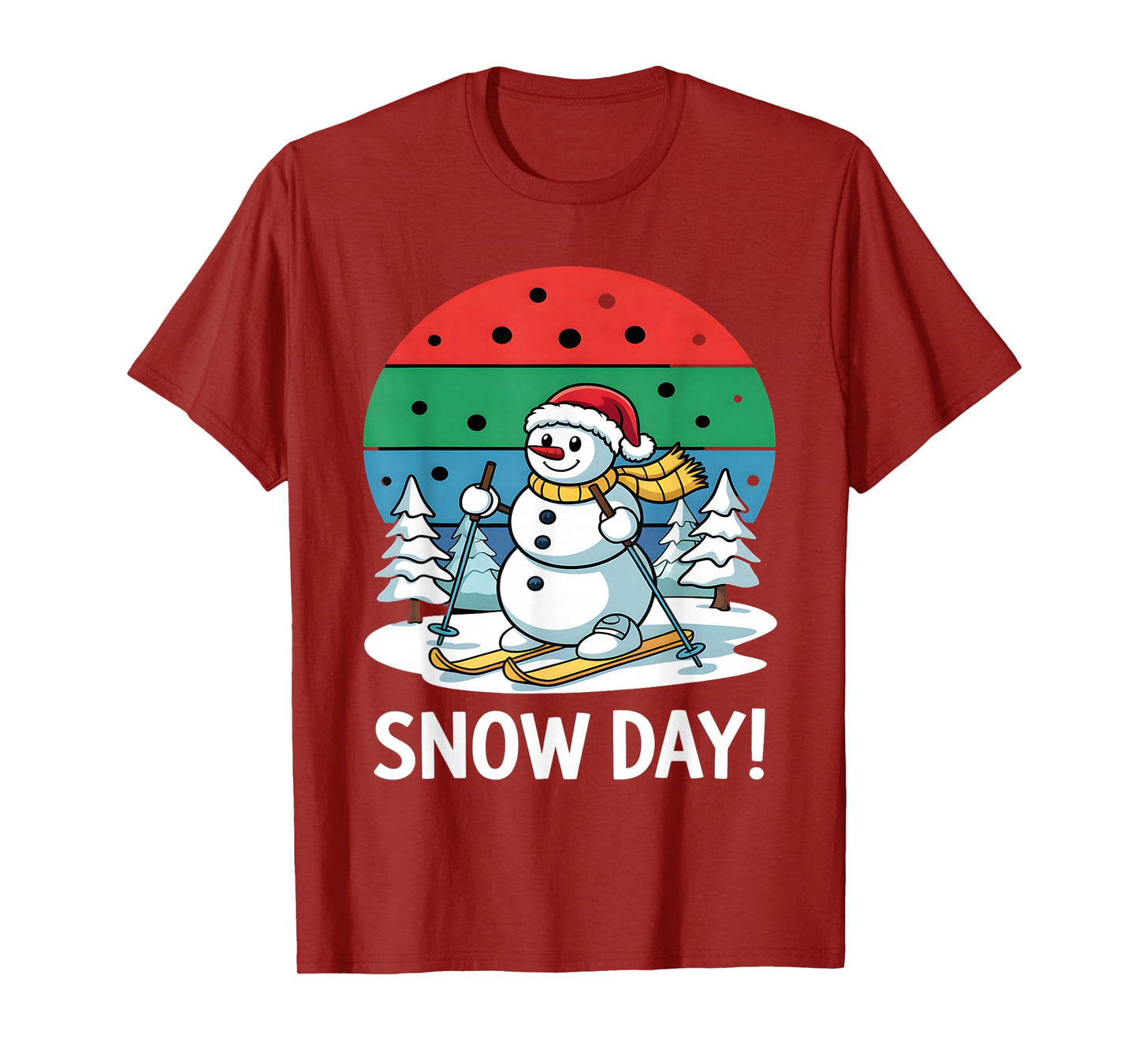 Funny Snowman Christmas Santa Snow Days Party Costume T-Shirt