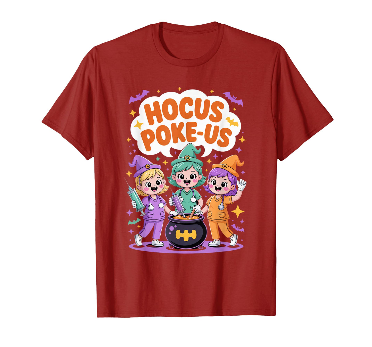 Hocus Poke-Us Nurse Witch Halloween Costume Humor T-Shirt